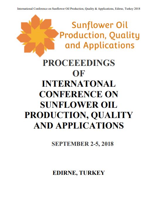 Proceeedings of International Conference On Sunflower Oil Production, Quality and Applications -2018 Özet Bildiri Kitabı   (E-KİTAP)